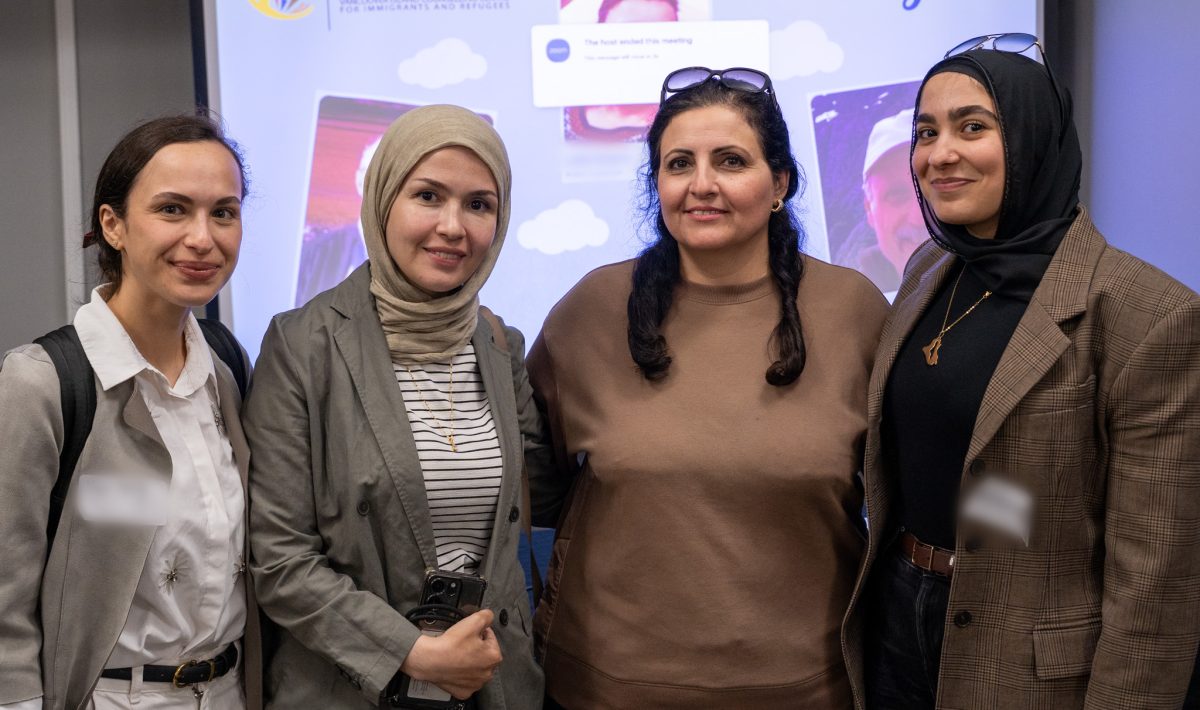 Four members of the VICCIR community at a VICCIR event